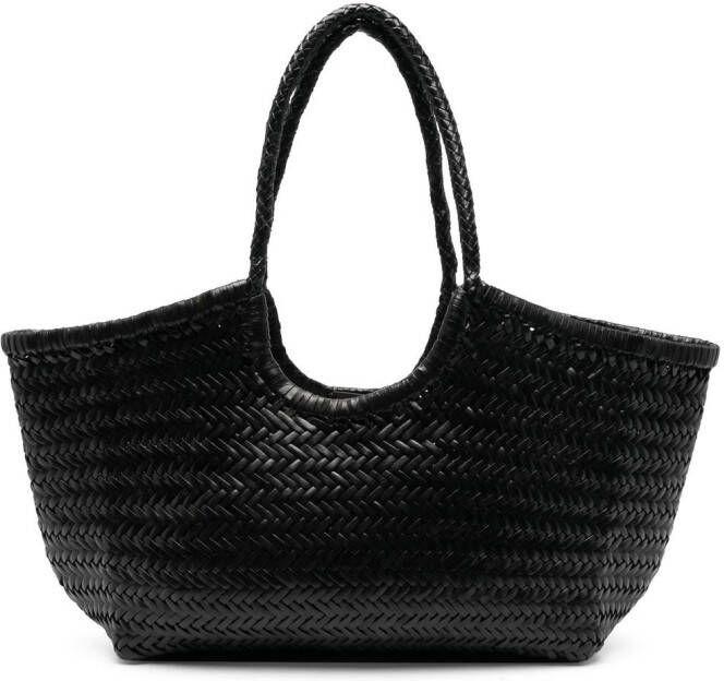 DRAGON DIFFUSION Nantucket leren shopper Zwart