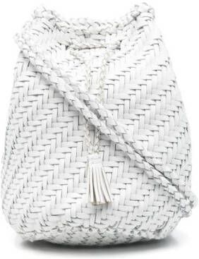 DRAGON DIFFUSION Pompom bucket-tas Wit