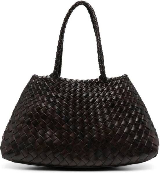 DRAGON DIFFUSION Santa Croce leren shopper Bruin