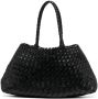 DRAGON DIFFUSION Santa Croce leren shopper Zwart - Thumbnail 1