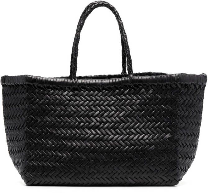 DRAGON DIFFUSION Triple Jump leren shopper Zwart