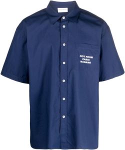 Drôle De Monsieur short-sleeve cotton shirt Blauw