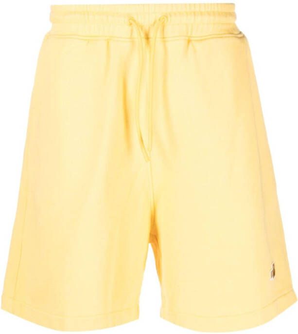 Drôle De Monsieur Shorts met logopatch Geel