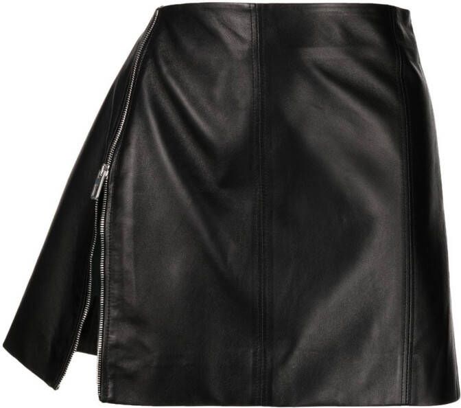 Drome Leren rok Zwart