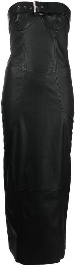 Drome Strapless jurk Zwart
