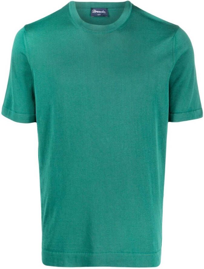 Drumohr T-shirt met korte mouwen Groen