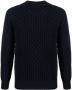 Drumohr Kabelgebreide trui Blauw - Thumbnail 1