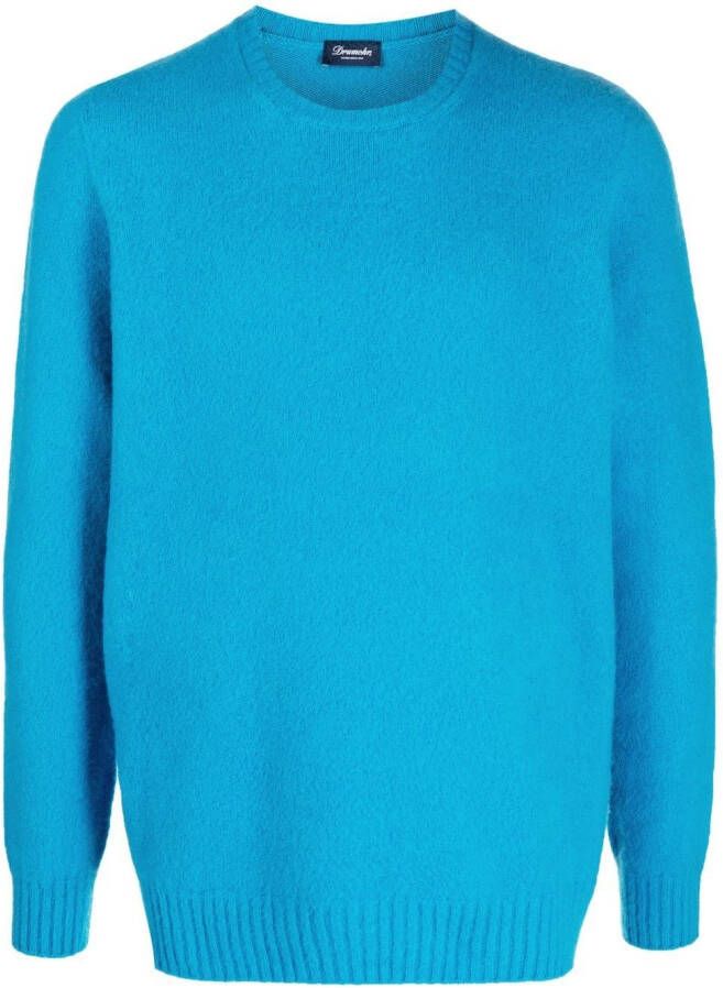 Drumohr Trui met ronde hals Blauw