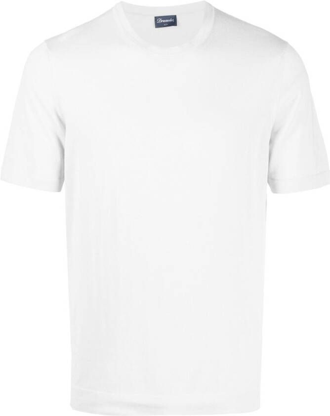 Drumohr T-shirt met ronde hals Grijs