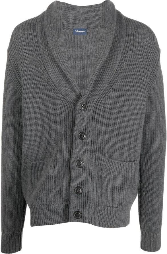 Drumohr Gebreid vest Grijs