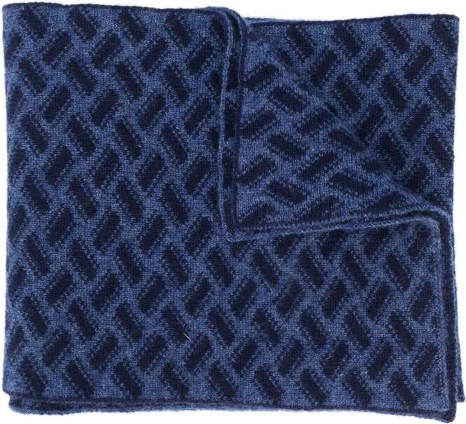 Drumohr Gebreide sjaal Blauw