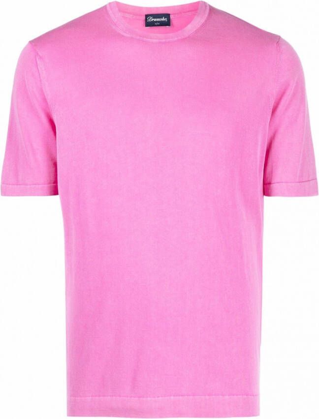 Drumohr Katoenen T-shirt Roze