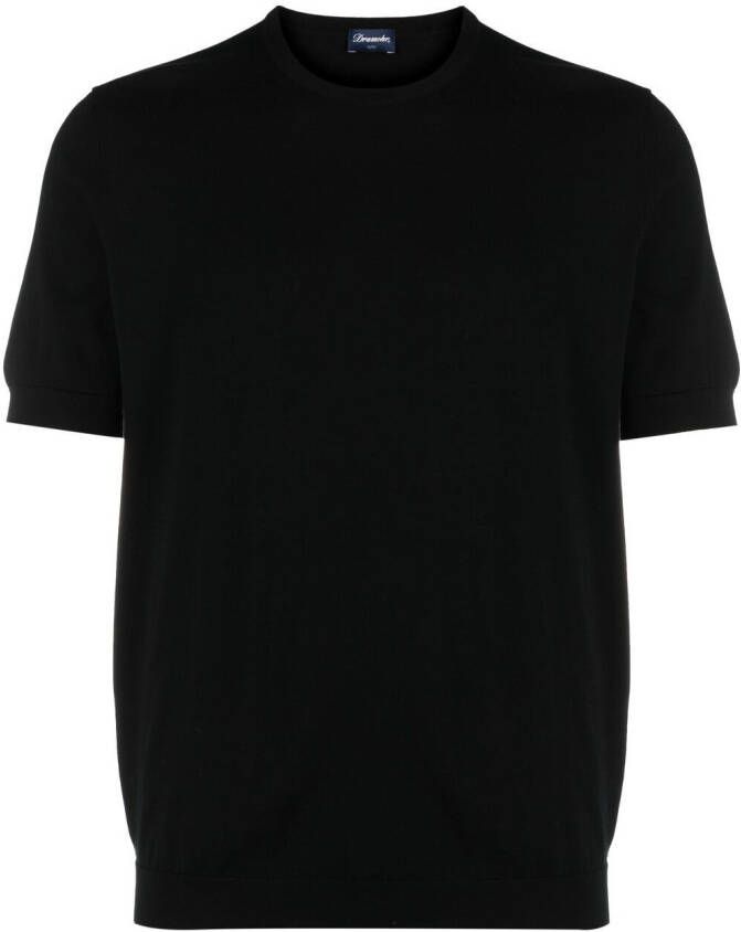 Drumohr Katoenen T-shirt Zwart