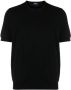 Drumohr Fijngebreid T-shirt Zwart - Thumbnail 1