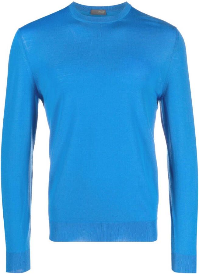 Drumohr Trui van merino wol Blauw