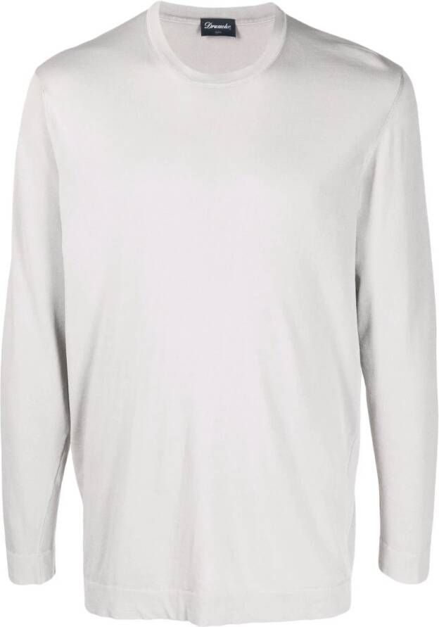 Drumohr Sweater met ronde hals Grijs