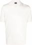 Drumohr T-shirt met puntige kraag Beige - Thumbnail 1
