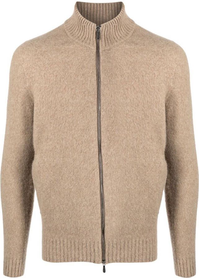 Drumohr Trui met rits Bruin