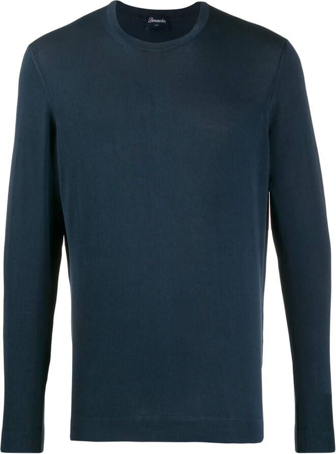 Drumohr Trui met ronde hals Blauw