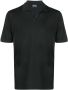 Drumohr Poloshirt met V-hals Zwart - Thumbnail 1