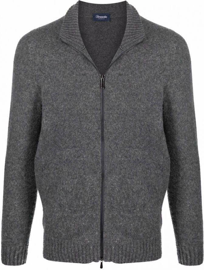 Drumohr Vest met rits Grijs
