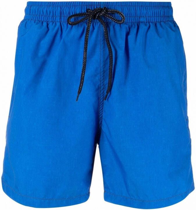 Drumohr Zwembroek met trekkoordtaille Blauw