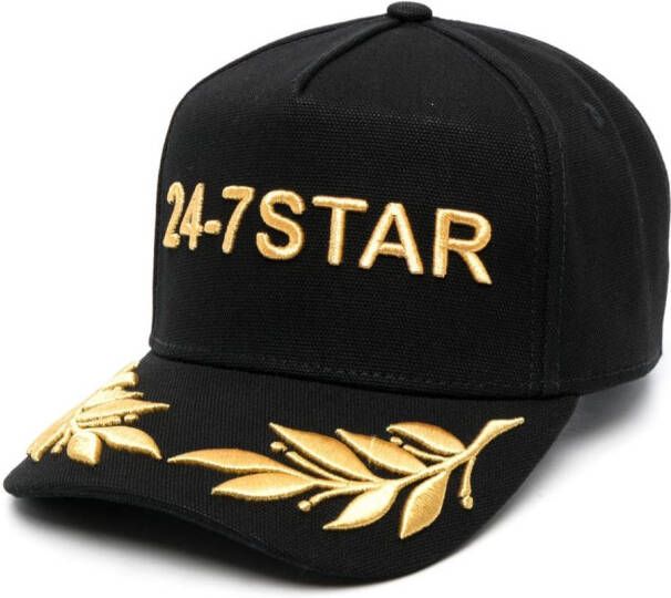 DSQUARED2 24-7 Star katoenen pet Zwart