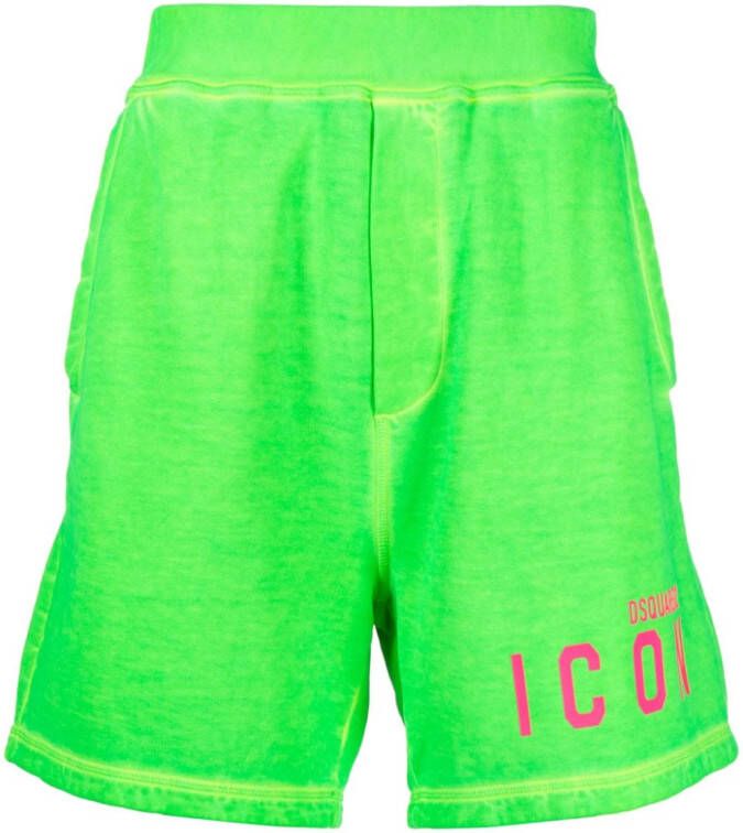 Dsquared2 Be Icon katoenen jersey shorts Groen