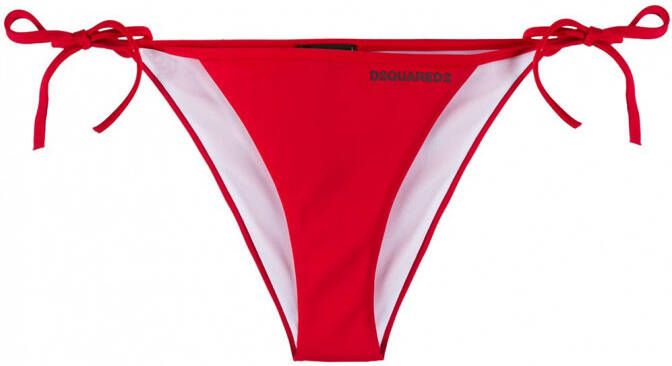 DSQUARED2 Bikinibroekje met strikjes Rood