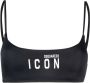 DSQUARED2 Bikinitop met print Zwart - Thumbnail 1