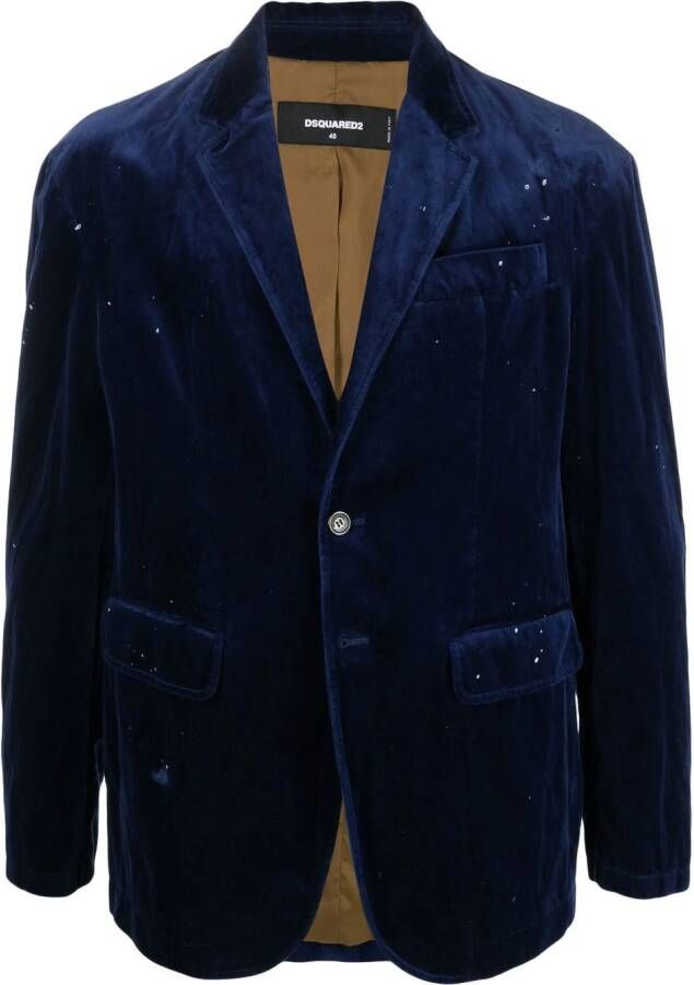 Dsquared2 Blazer met enkele rij knopen Blauw