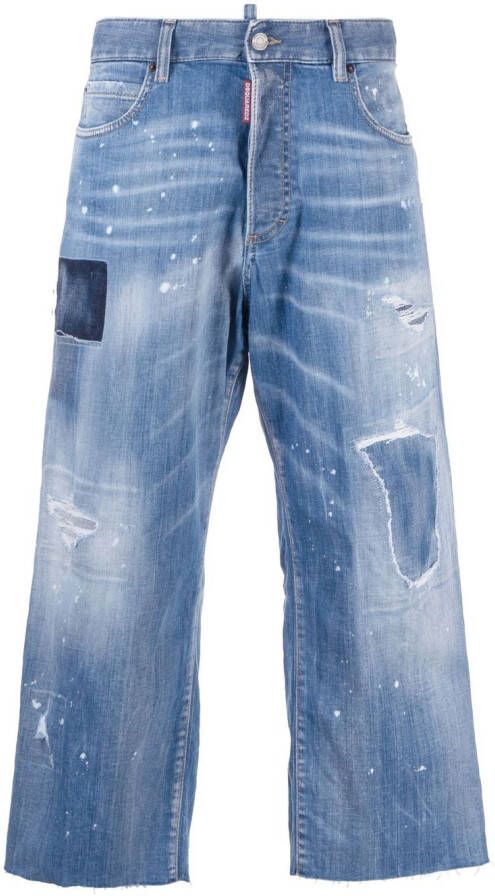 DSQUARED2 Gerafelde jeans Blauw
