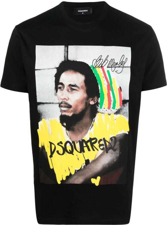 DSQUARED2 Katoenen T-shirt Zwart