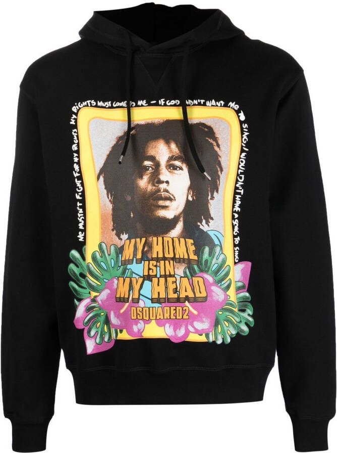 DSQUARED2 Hoodie met lange mouwen Zwart
