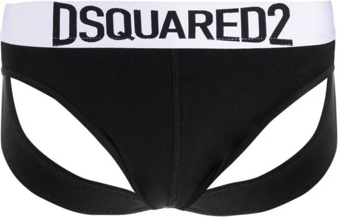 Dsquared2 Boxershorts met logo taille Zwart