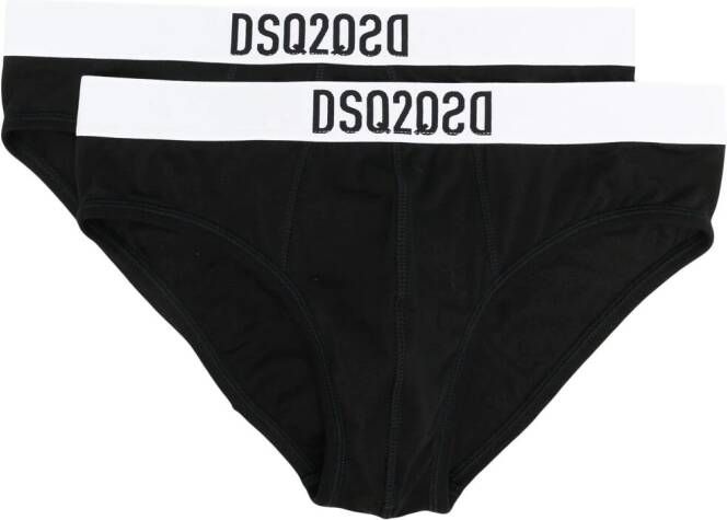 DSQUARED2 Boxershorts met logo tailleband Zwart