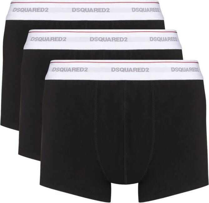 DSQUARED2 Boxershorts met logoband Zwart