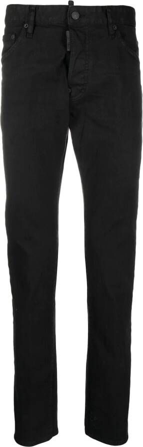 DSQUARED2 Broek met logopatch Zwart