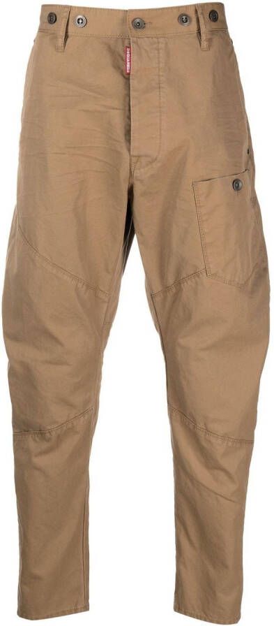Dsquared2 Broek met toelopende pijpen Beige