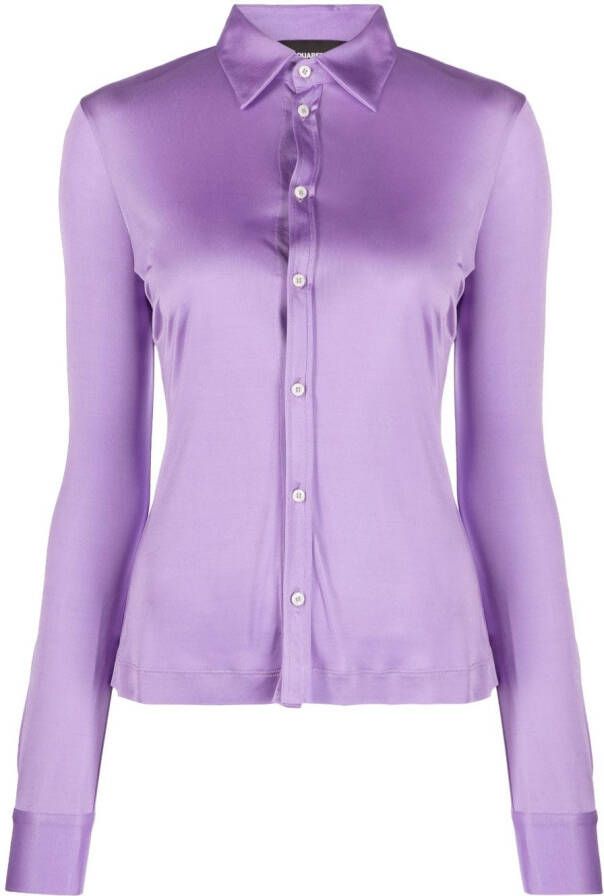Dsquared2 Button-up blouse Paars