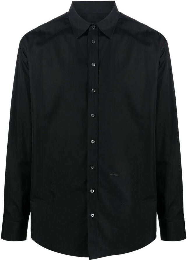 DSQUARED2 button-up cotton shirt Zwart