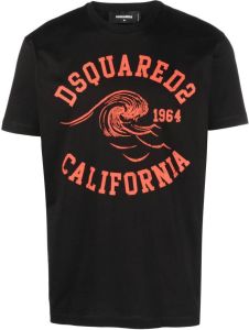 Dsquared2 California graphic-print T-shirt Zwart