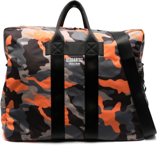 Dsquared2 Tas met camouflageprint Zwart