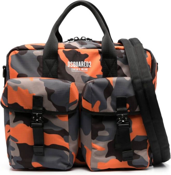 Dsquared2 Tas met camouflageprint Zwart