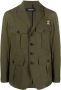 Dsquared2 cargo-pockets buttoned military jacket Groen - Thumbnail 1