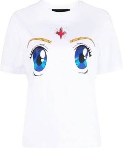 Dsquared2 cartoon-inspired print T-shirt Wit