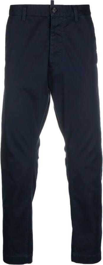 Dsquared2 Chino met logoprint Blauw