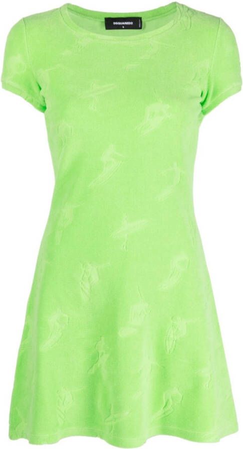 Dsquared2 Katoenen jurk Groen