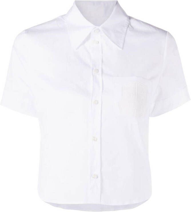 DSQUARED2 Cropped blouse Wit