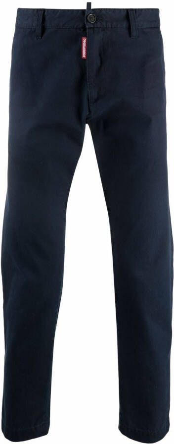 DSQUARED2 Cropped chino Blauw